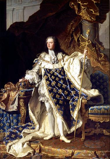 Hyacinthe Rigaud Portrait of Louis XV china oil painting image